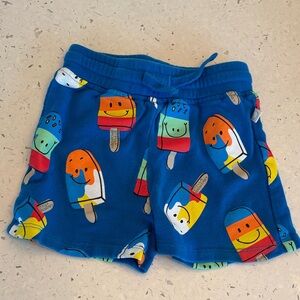 Stella McCartney Kids Blue Jersey Shorts with Colorful Popsicle Print Sz 12mo